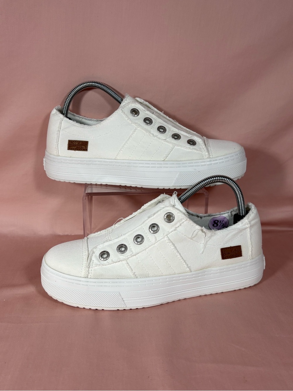 Blowfish Malibu Canvas Slip-On Platform Sneakers Women's Size 8.5